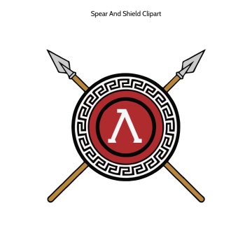 Free Spear And Shield Vector Clipart (PNG, SVG) to Edit Online