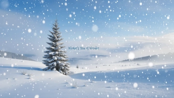 Free Winter Christmas Tree Background Template to Edit Online