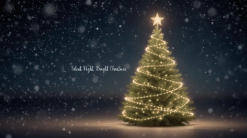 Free Night Christmas Tree Background Template to Edit Online