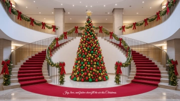 Free Professional Christmas Tree Background Template to Edit Online