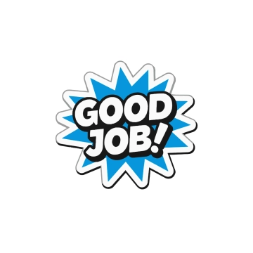 Free Good Job Stickers to Edit Online