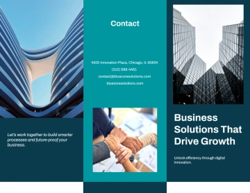 Free Company Tri Fold Brochure Template to Edit Online