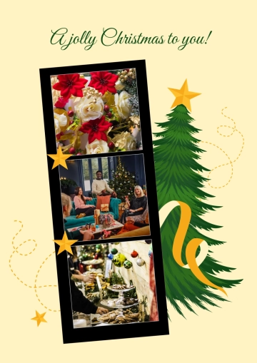 Free Jolly Christmas Photo Collage Template to Edit Online