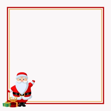 Free Simple Christmas Border Clipart Template to Edit Online
