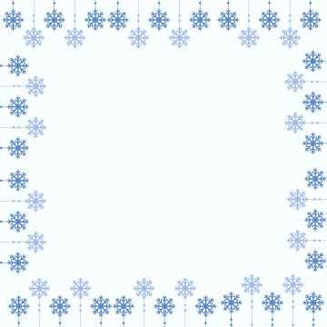 Free Snowflakes Christmas Border Clipart Template to Edit Online