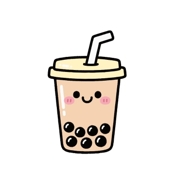 Free Bubble Tea Sticker to Edit Online