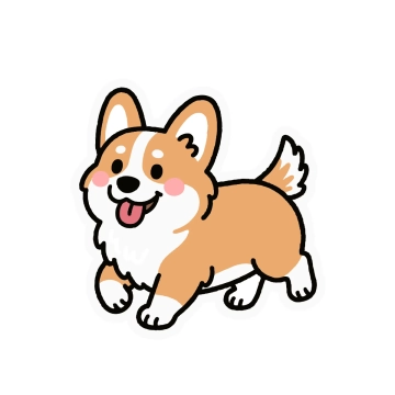 Free Corgi Dog Sticker to Edit Online