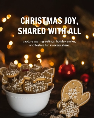 Free Christmas Day Festive Instagram Post Template to Edit Online