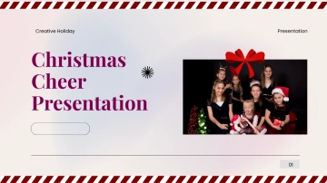 Free Christmas Border Presentation Template to Edit Online