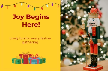 Free Christmas Day Colorful Banner Template to Edit Online