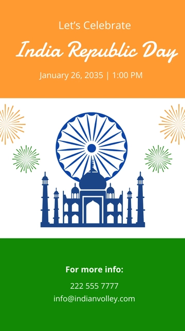Free India Republic Day Event Whatsapp Post Template to Edit Online Free India Republic Day Event Whatsapp Post Template to Edit Online