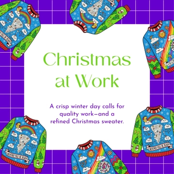 Free Christmas Weather Sweater Template to Edit Online