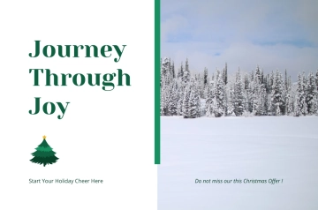 Free Modern Christmas Tree Banner Template to Edit Online