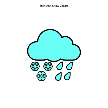 Free Rain And Snow Vector Clipart (PNG, SVG) to Edit Online
