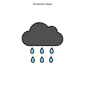 Free Drizzle Rain Vector Clipart (PNG, SVG) to Edit Online