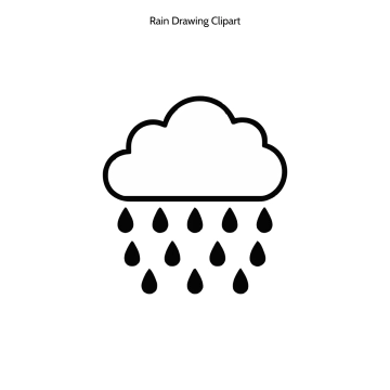 Free Rain Drawing Vector Clipart (PNG, SVG) to Edit Online