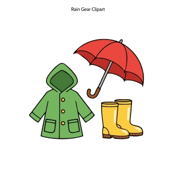 Free Rain Gear Vector Clipart (PNG, SVG) to Edit Online