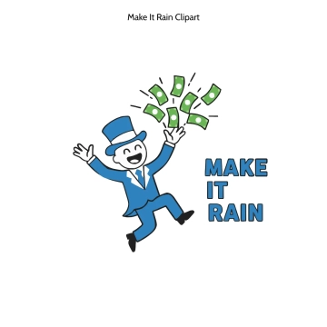 Free Make It Rain Vector Clipart (PNG, SVG) to Edit Online