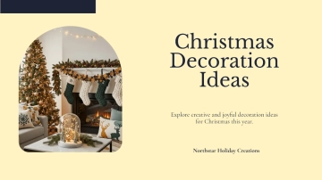 Free Christmas Decoration Presentation Template to Edit Online