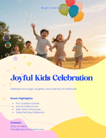 Free Happy Children's Day Flyer Template to Edit Online
