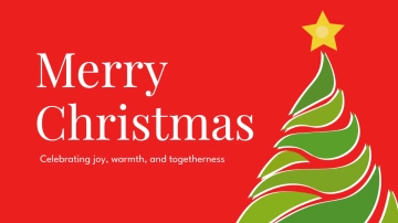 Free Simple Christmas Presentation Template to Edit Online