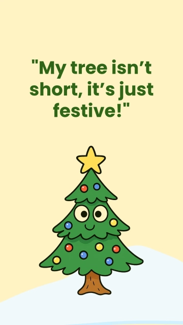 Free Funny Christmas Tree Quotes Template to Edit Online