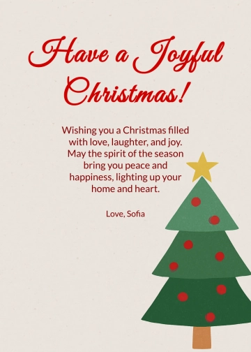 Free Easy Christmas Tree Template to Edit Online