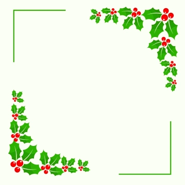 Free Christmas Corner Border Clipart Template to Edit Online