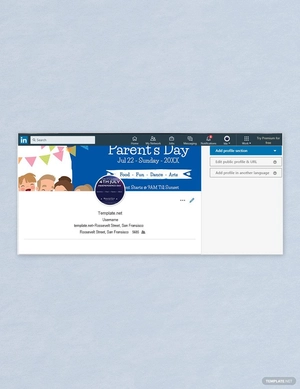 Parent's Day Company Cover Template