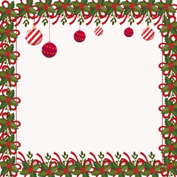 Free Stylized Christmas Border Clipart Template to Edit Online