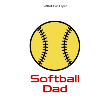Free Softball Dad Vector Clipart (PNG, SVG) to Edit Online