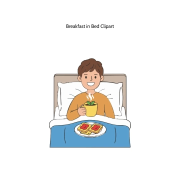 Free Breakfast in Bed Vector Clipart (PNG, SVG) to Edit Online