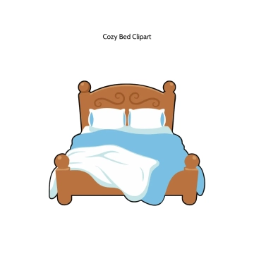 Free Cozy Bed Vector Clipart (PNG, SVG) to Edit Online