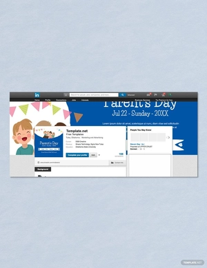 Parent's Day Profile banner Template