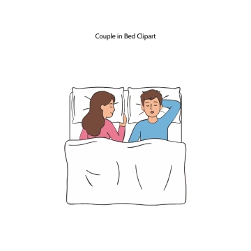 Free Couple in Bed Vector Clipart (PNG, SVG) to Edit Online