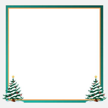 Free Modern Christmas Border Clipart Template to Edit Online