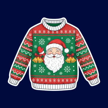 Free Classic Holiday Sweater Template to Edit Online
