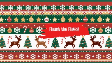 Free Bold Holiday Sweater Pattern Template to Edit Online