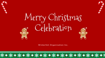 Free Red Christmas Presentation Template to Edit Online