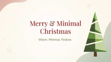 Free Aesthetic Christmas Presentation Template to Edit Online