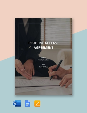 Simple Residential Lease Agreement Template
