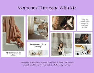 Free Elegant Scrapbook Template to Edit Online