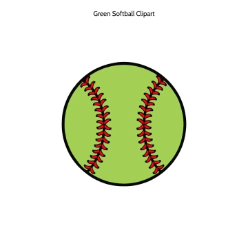 Free Green Softball Vector Clipart (PNG, SVG) to Edit Online