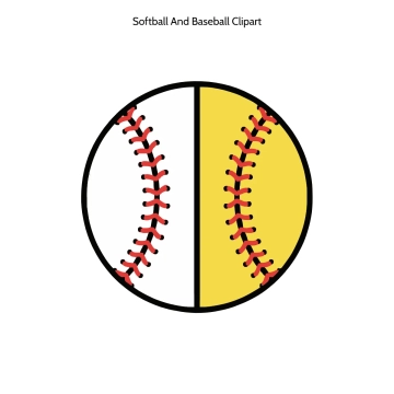 Free Softball And Baseball Vector Clipart (PNG, SVG) to Edit Online