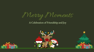 Free Minimalist Christmas Presentation Template to Edit Online