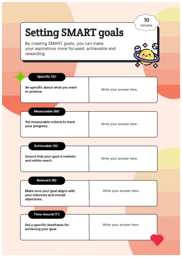 Free Setting SMART Goals to Edit Online