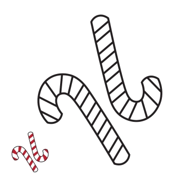 Free Holiday Candy Coloring Page Template to Edit Online