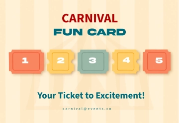 Free Carnival Punch Card Template to Edit Online