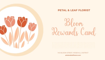 Free Florist Punch Card Template to Edit Online