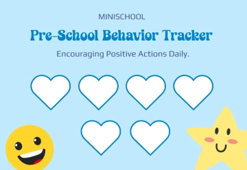 Free Pre-School Behavior Punch Card Template to Edit Online